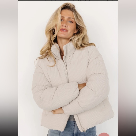 NWT Vero Moda Corduroy Puffer Jacket - Picture 3 of 6